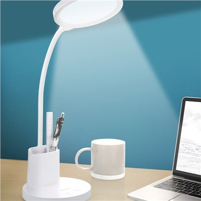 沃品（WOPOW）TD13臺(tái)燈兒童學(xué)生學(xué)習(xí)護(hù)眼專(zhuān)用無(wú)藍(lán)光無(wú)頻閃書(shū)桌閱讀燈居家宿舍臥室床頭可定時(shí)床頭燈 白色