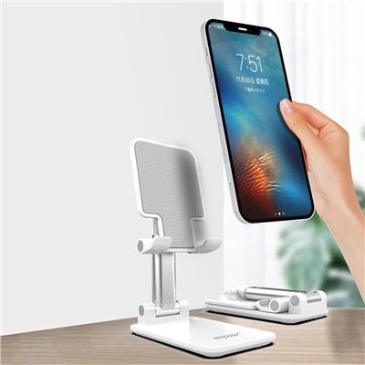 沃品（WOPOW） VB18 桌面折疊支架伸縮手機(jī)支架 平板支架便攜迷你支架 白色